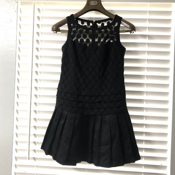 Ann Taylor Polka Dot Sheer Little Black Dress - Picture 5 of 8